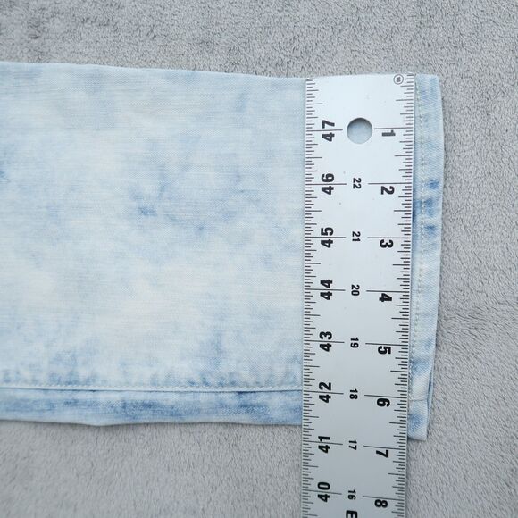 Chico's Platinum Jeans Women's 2 US 12 Blue High-Rise Ankle Denim Acid Wash - Picture 5 of 14